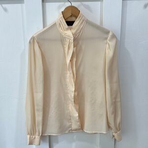 Bethany Petite Vintage Buttercream/ Ivory Women's romantic, coquette blouse